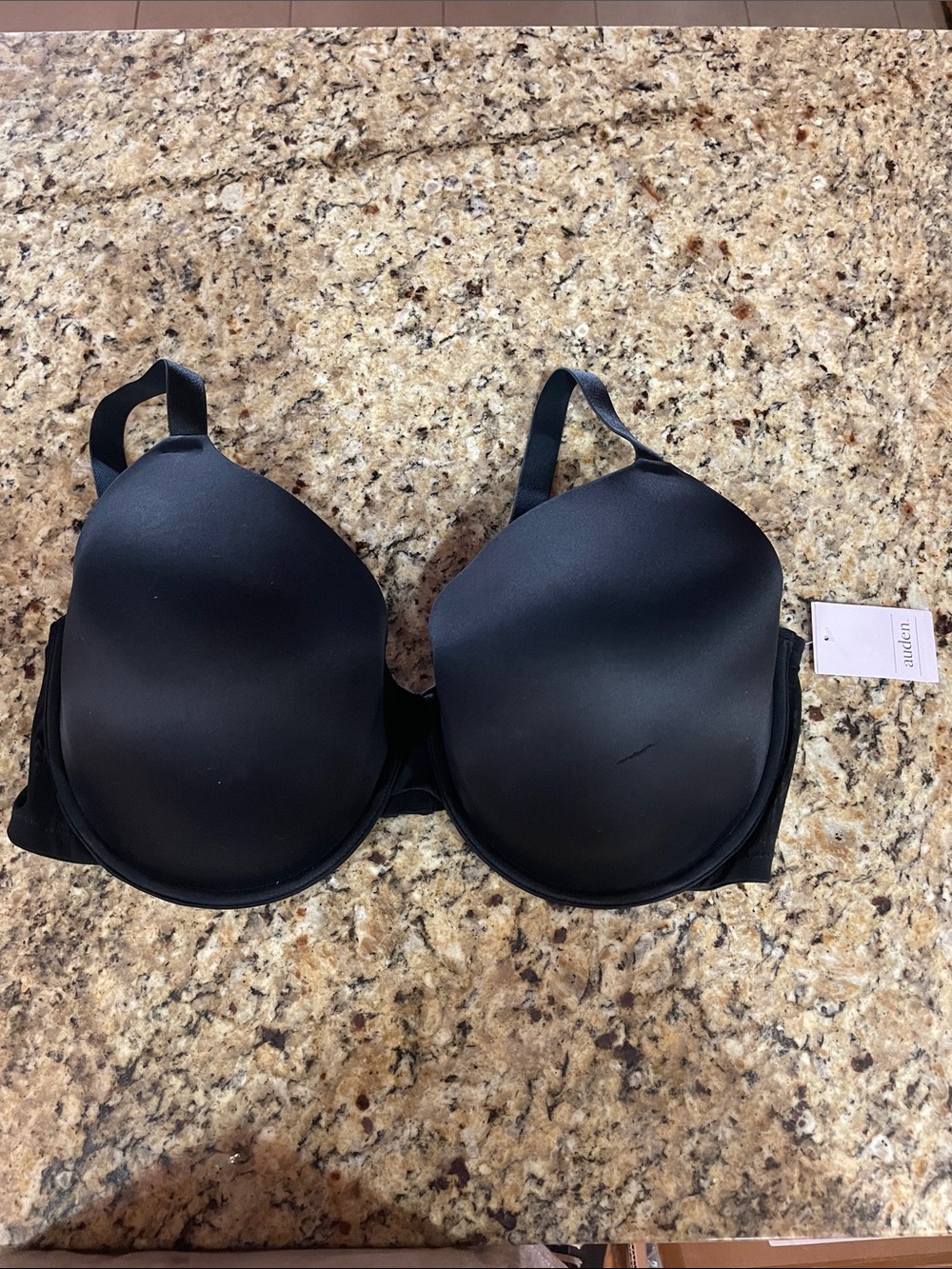 Auden Black Seamless Molded T-Shirt Bra
